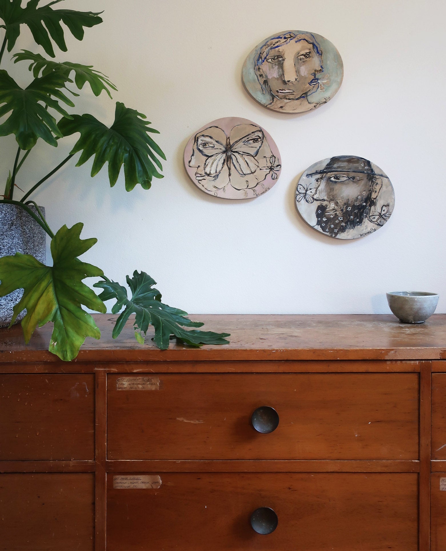 Hanging Art Plate- The Metamorphosis Plate