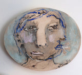 Hanging Art Plate- The Contemplator Plate
