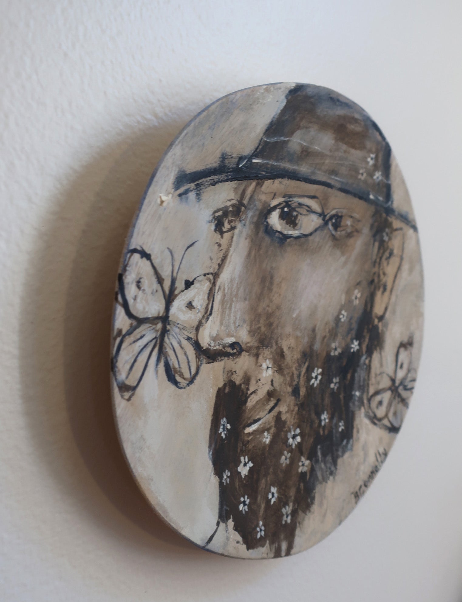 Hanging Art Plate- The Flower Farmer Plate