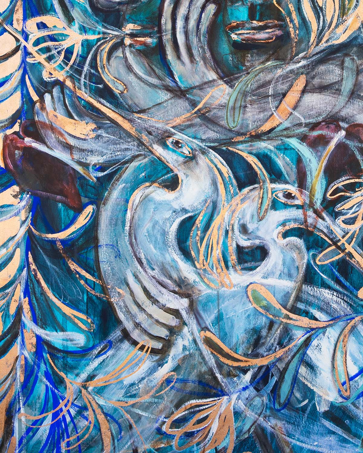 An Ocean Of Flowers Print Artwork