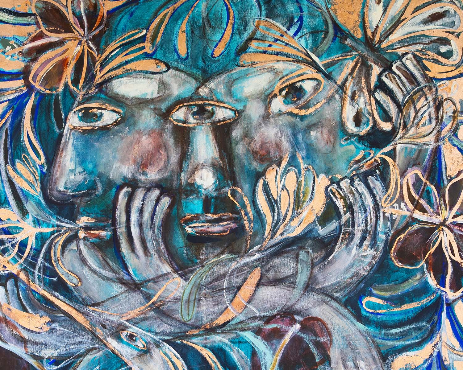 An Ocean Of Flowers Print Artwork