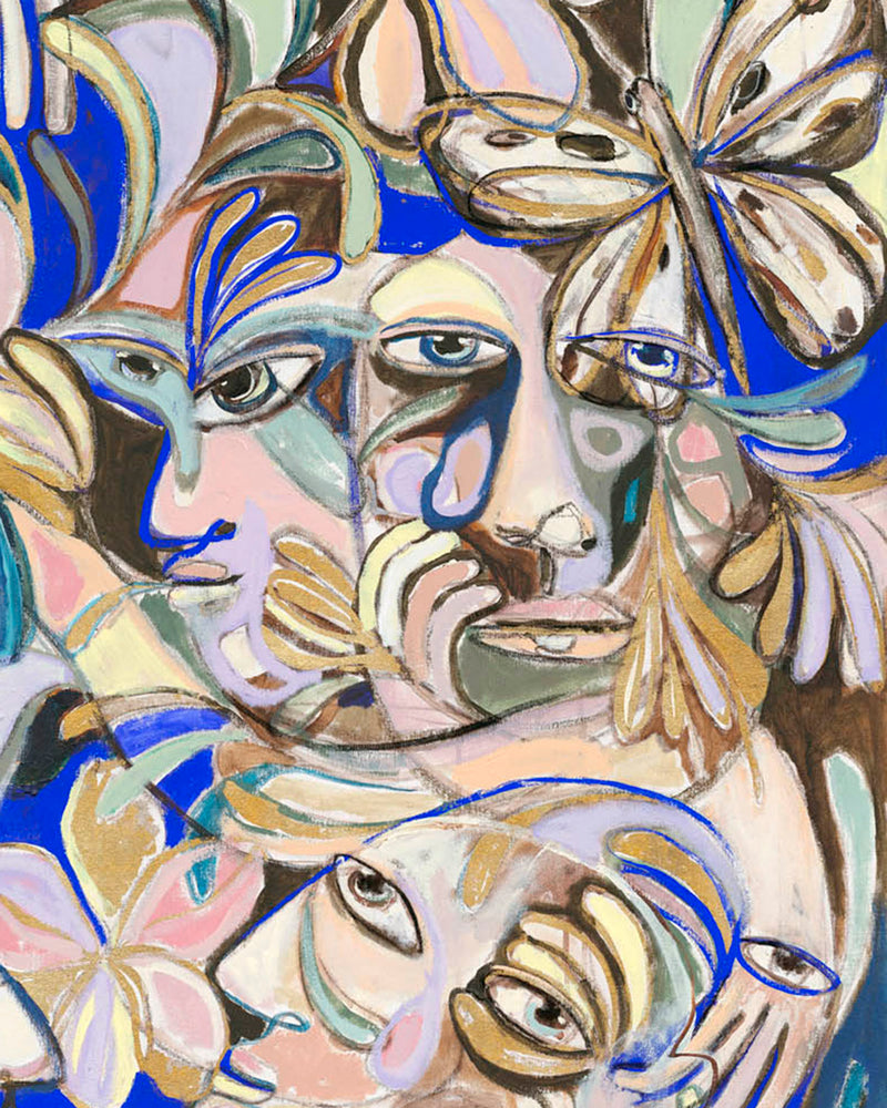 Head In The Flowers Original Artwork - Brian Connolly Art