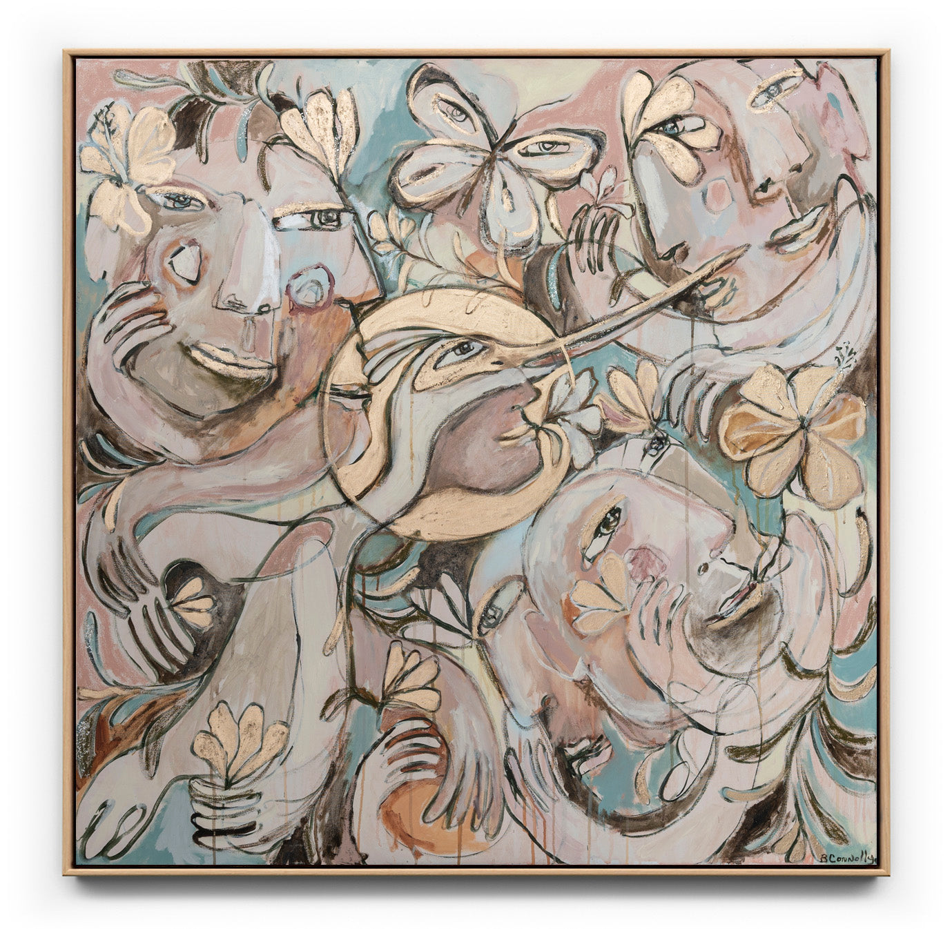 Floating Into Flower Dreams Print Art 