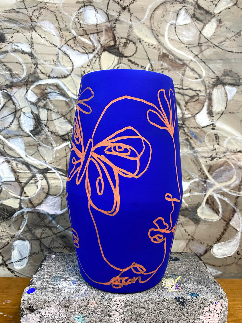Printed Flower Vase