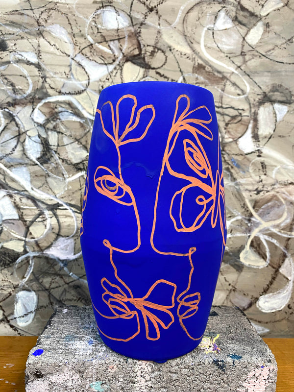 Printed Flower Vase
