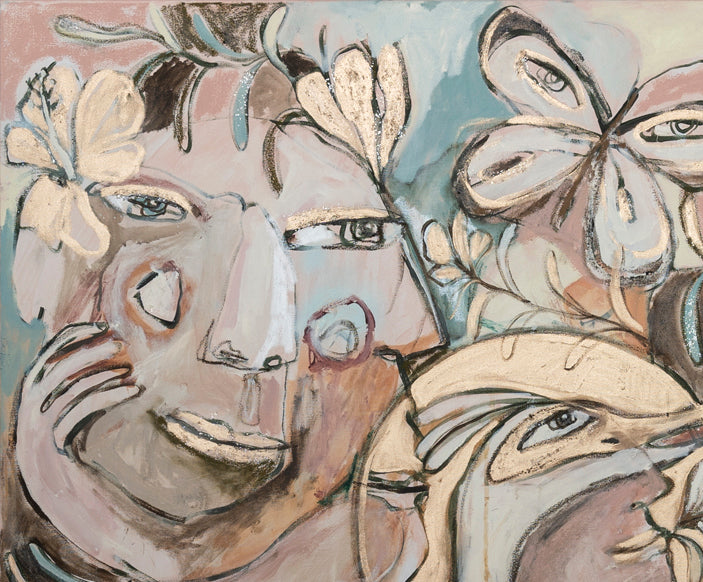 Floating Into Flower Dreams Print Art 